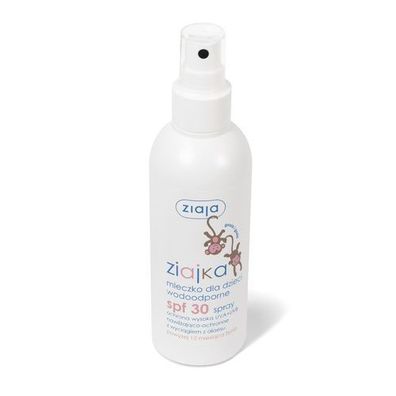 Wasserfeste Ziaja Ziajka Kindersonnenmilch Spray mit Lichtschutzfaktor SPF30, 17