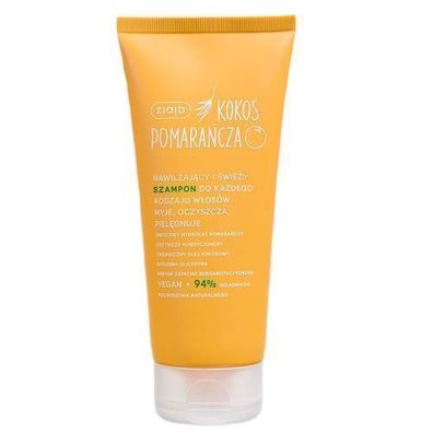 Ziaja Kokos-Orange Feuchtigkeitsshampoo fuer alle Haartypen, 200 ml