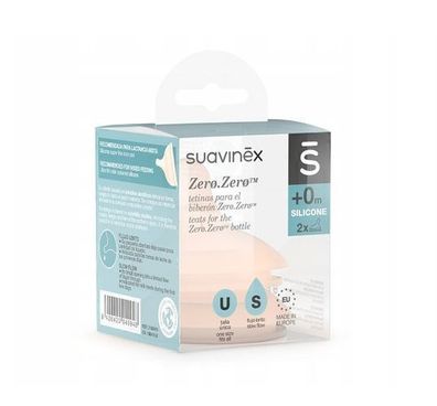 Suavinex Zero Flaschensauger mit Langsamfluss, 2er-Pack