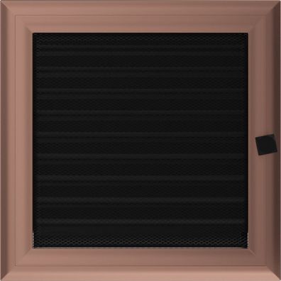 Lüftungsgitter Oskar 22x22 Kupfer Jalousie