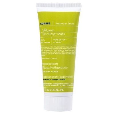 Korres Santorini Traube Gesichtsmaske, Reinigend und Glaettend, 70ml