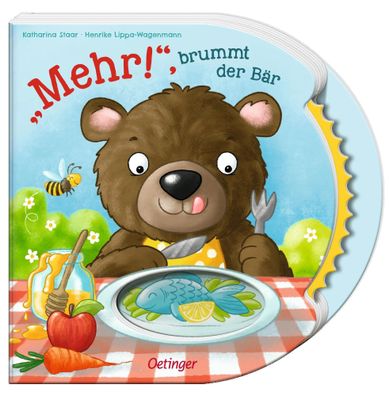 Mehr!", brummt der Bär | Interaktives Mitmachbuch mit Drehrad zum Füttern