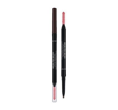 Rimmel Augenbrauenstift Dunkelbraun, 0,09g - Praeziser Micro-Stift fuer Profession