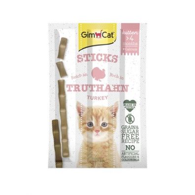 GimCat Kitten-Sticks Truthahn - 3 Stück