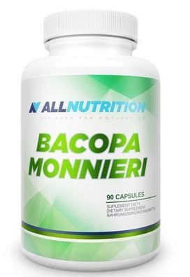 Allnutrition Bacopa Monnieri, 90 Kapseln - Natuerliche Unterstuetzung fuer kognitiv
