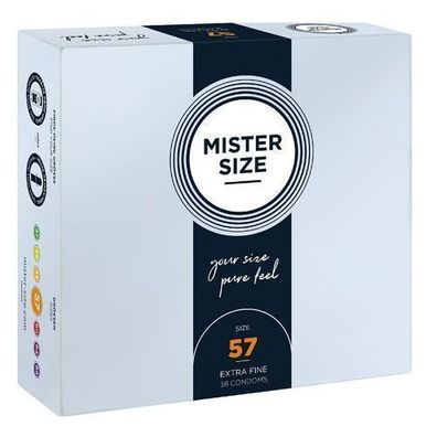 Mister Size Kondome - Individuelle Passform, 57mm, 36 Stueck