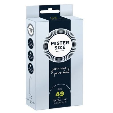 Mister Size Kondome - Perfekte Passform 49mm, 10 Stueck