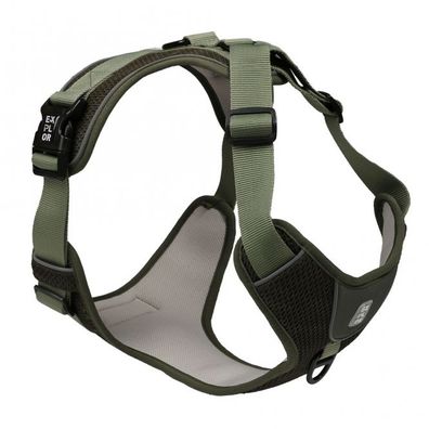 Duvoplus EXPLOR Ultimate Fit No-Pull-Geschirr - Undercover Green - XS - 28-37cm - 32