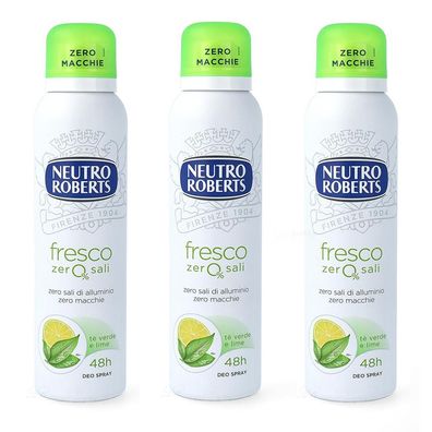 NEUTRO Roberts Fresco deo grüner tee & lime 3x 150 ml