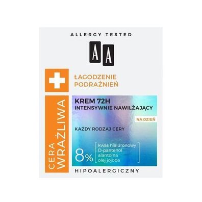 AA Feuchtigkeitsspendende Creme fuer empfindliche Haut 72H Tag 50ml