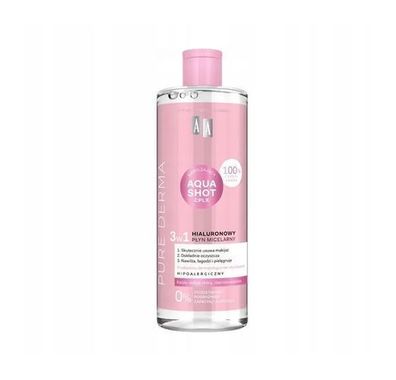AA Pure Derma, Hyaluron Micellar Wasser, 500 ml