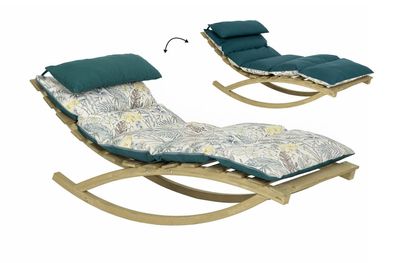Amazonas Rocking Lounger floral Gartenmöbel