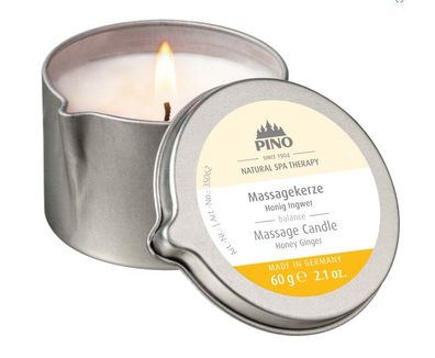 PINO Massagekerzen - Honig Ingwer - balance - 60 g