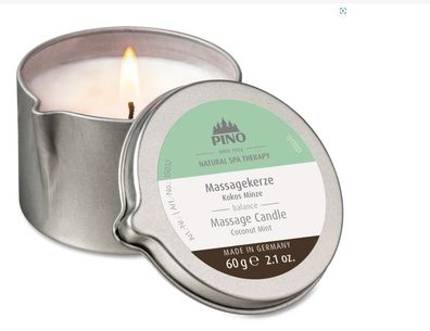 PINO Massagekerzen - Kokos Minze - balance - 60 g
