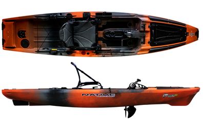 Native Watercraft Slayer 12.5 Max Angelkajak mit Pedalantrieb fishing kayak