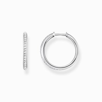Thomas Sabo Creolen weiße Steine Pavé 925/- Silber