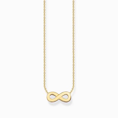 Thomas Sabo Kette mit Infinity-Anhänger vergoldet 925/- Silber