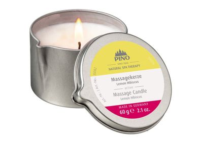 PINO Massagekerzen - Lemon Hibiscus - active - 60 g