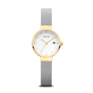 Bering Damenuhr Solar gold glänzend 14426-010