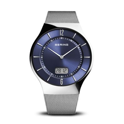 Bering Herrenuhr Radio controlled silber glänzend 51640-007