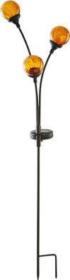 LED-Solarstab "Trieste", schwarz