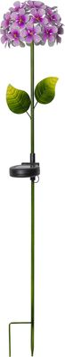 LED-Solarstab "Hortensia", pink