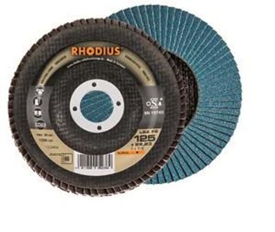 Rhodius LSZ F2 Fächerschleifscheibe 125 K60 Ø 125 mm, Bohrung 22 mm