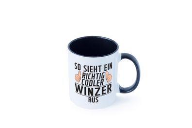 Richtig Cooler Winzer | Weinbauer | Wein Tasse - Geschenk