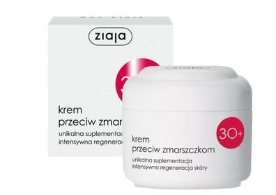 Ziaja Gesichtscreme 30 + , Faltenminderung, Anti-Aging Formulierung, 50 ml