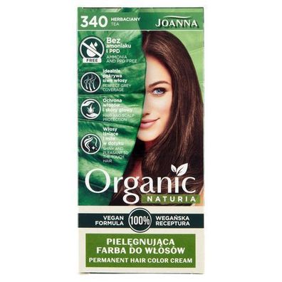 Joanna Naturia Bio-Haarfarbe 340 Gruen - 100 ml - Dermatologisch getestet fuer nat