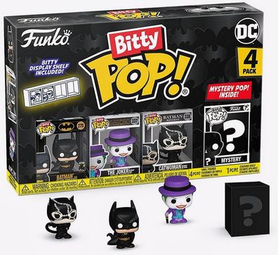 Funko Bitty PoP! Batman - Joker - Catwoman - Batman -  4 er Pack - 1279
