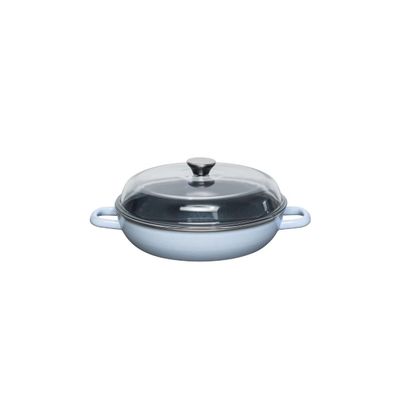 Riess Sauteuse avec couvercle en verre 28cm SKY BLUE