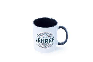 Geprüft und sicher: Lehrer | Schule Beruf | Schüler Tasse - Geschenk