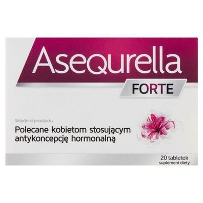 Asequrella Forte, 20 Tabletten - Nahrungsergaenzungsmittel zur Unterstuetzung der