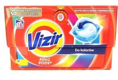Vizir Farbkapseln Alles-in-1, 18 Waschladungen