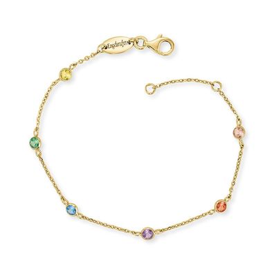 Engelsrufer Armband ERB-LILMOON-ZIM-G Silber gold plattiert, bunten Zirkonia