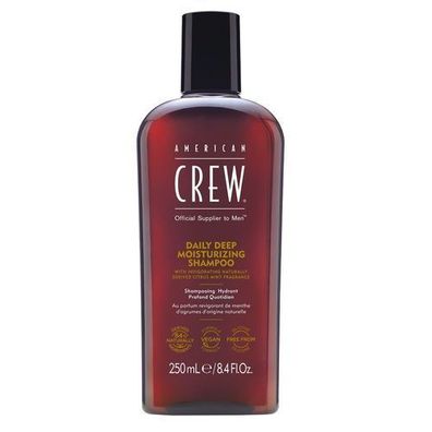 American Crew Taegliches Tiefenfeuchtigkeitsshampoo fuer Maenner, 250 ml