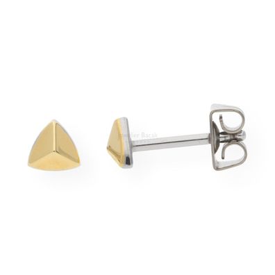 Boccia Ohrstecker Titan Gold plattiert 05015-02