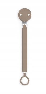 Suavinex Silikon-Schnullerclip Wonder Raw Umber, 1 Stueck