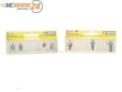 E397 Noch H0 15265 15241 Figuren-Set 7-tlg. "Bahnbeamte und Fahrgäste" 1:87