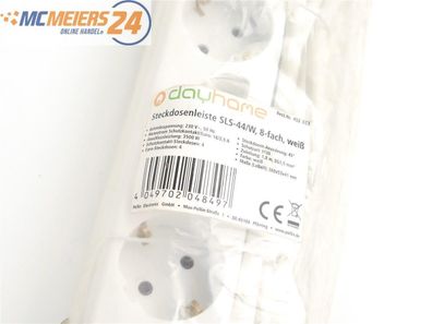 Dayhome Steckdosenleiste SLS-44/W 8-fach weiß mit bel. Schalter E488 * NEU*
