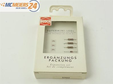 Busch 5980 Ergänzungsset Beleuchtung Mini-Leuchtdioden mit Vorwiderständen E488
