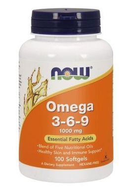 Now Foods Omega 3-6-9, 1000 mg, 250 Kapseln - Premium-Mischung fuer Wohlbefinden