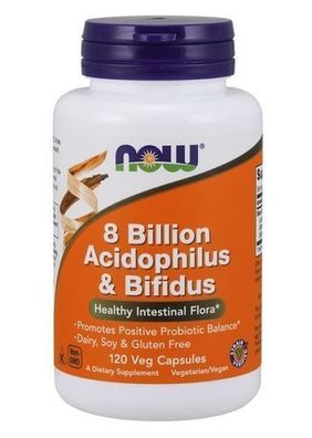 Now Foods, Acidophilus Bifidus Milliardenformel, 120 Kapseln