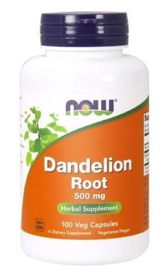 Now Foods Loewenzahnwurzel, 500 mg, 100 Kapseln