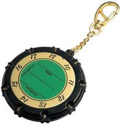 Bag-Tag-Scorer und Namensschild in einem
