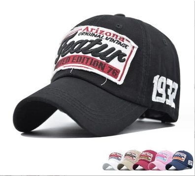 Unisex Freizeit 3D Stickerei Baseball Cap Baumwolle Snapback Hut Golf Sport Caps