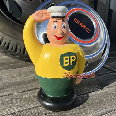 Werbung Tankstelle BP Mann Mänchen V8 Car KFZ Werkstatt Fan Figur Deko Dekoration neu