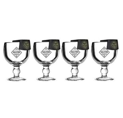 Salitos Salrita Cocktailglas Set – 4 Gläser + 4 Flaschenhalter