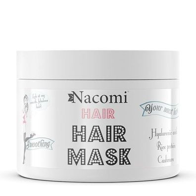 Nacomi Glaettende und Feuchtigkeitsspendende Haarmaske, 200 ml